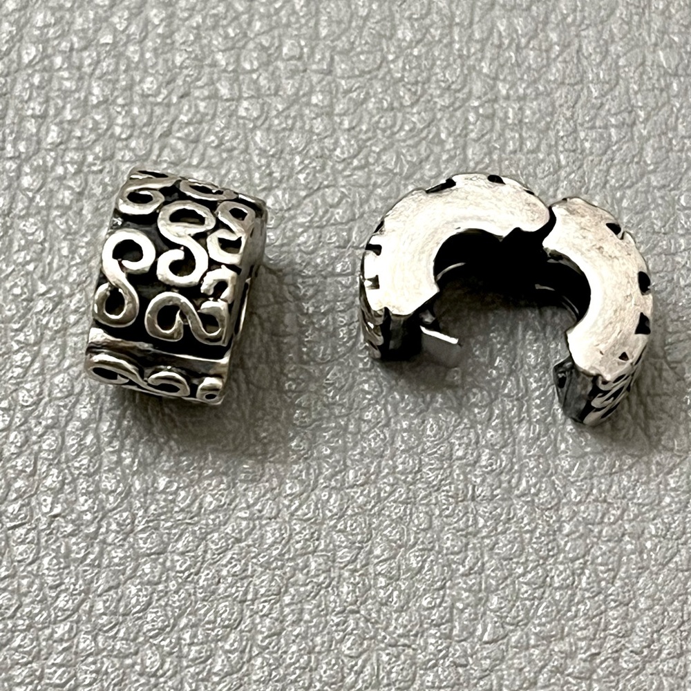 2 Pandora silver clip charms